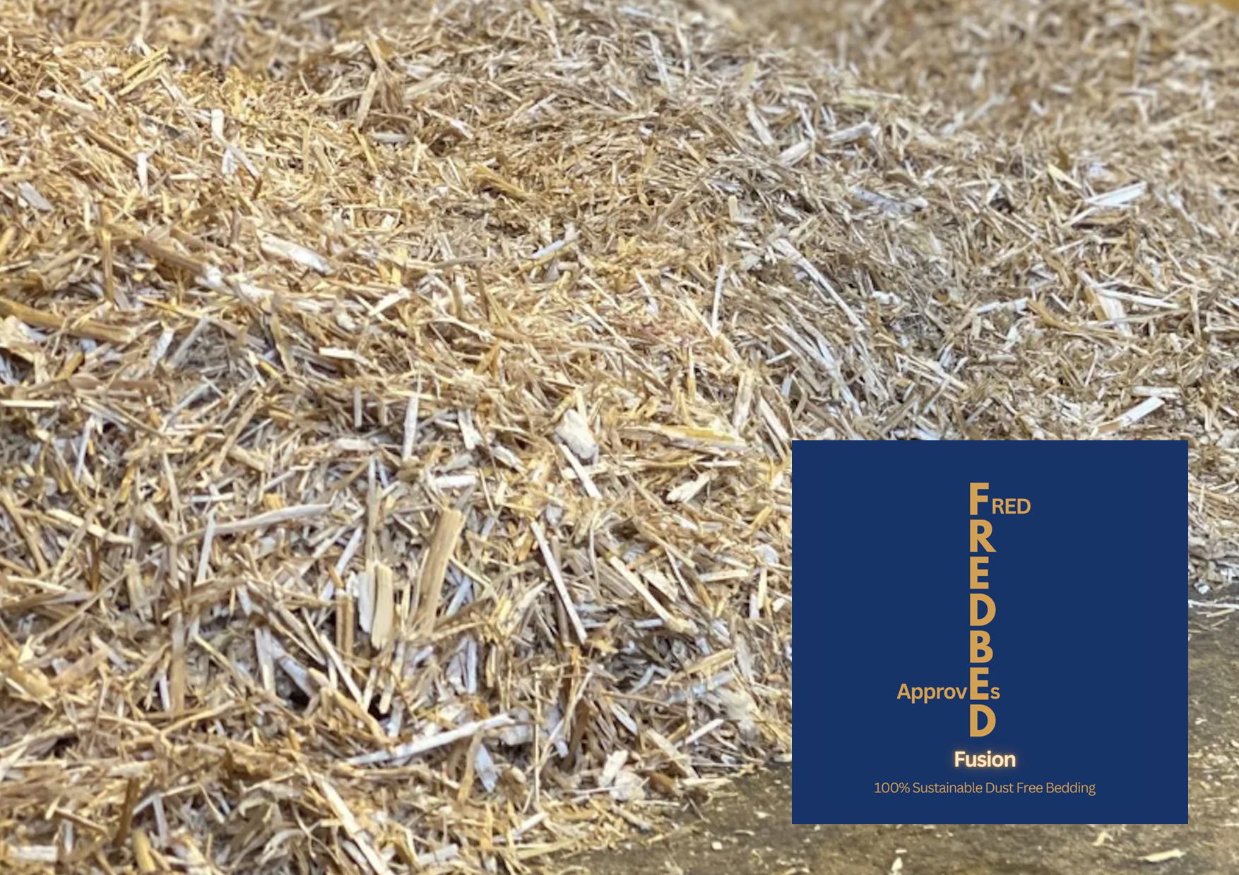 Premium FredBed horse and animal bedding designed to provide comfort, absorbency and a healthier stable environment.